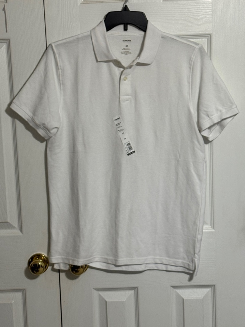 Sonoma Men’s White Polo Shirt - Classic Short Sleeve